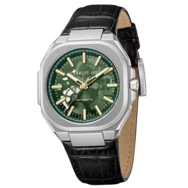 Cerruti Leather Black Men Watch CECIWGE0050204