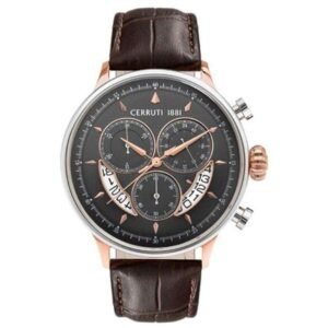 Cerruti Leather Brown Men Watch CECRA26801