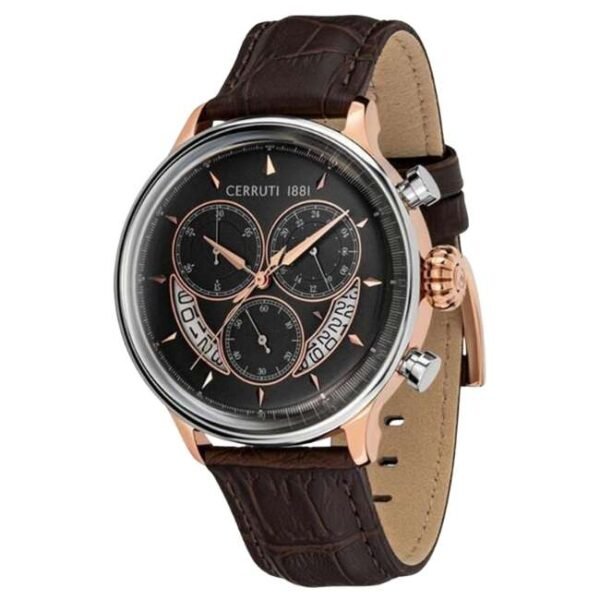 Cerruti Leather Brown Men Watch CECRA26801
