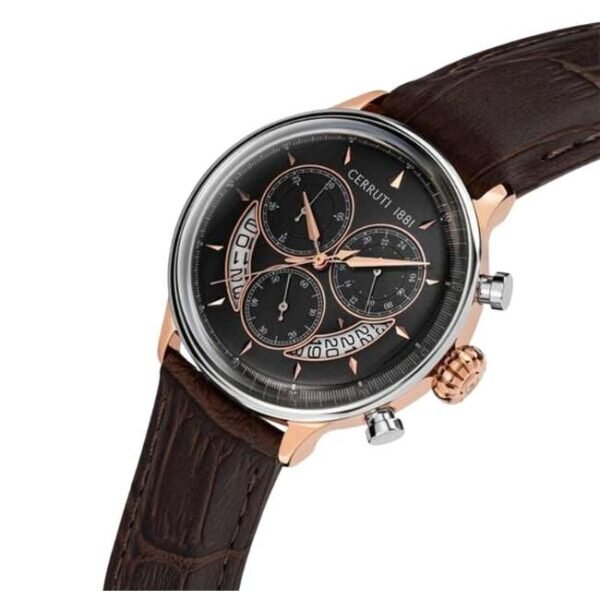 Cerruti Leather Brown Men Watch CECRA26801