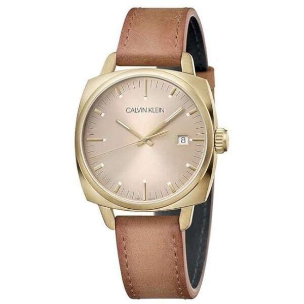 Calvin Klien Brown Leather Men Watch K9N115GH