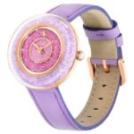 Swarovski Leather Purple Women Watch 5656896