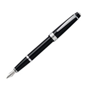Cross Bailey Light Polished Black Fountain Pen Resine Fine Nib 746-1