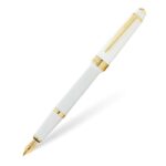Cross Bailey Light Polished White Fountain Pen White Resin and Gold Tone 746-10