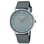 Casio Enticer Leather Grey Men Watch A2415