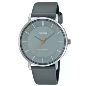 Casio Enticer  Leather Grey Men Watch A2415