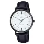 Casio Enticer Leather Black Women Watch A2427