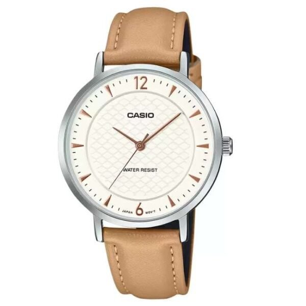 Casio Enticer  Leather Brown Women Watch A2432