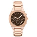 Armani Exchange Brown Men Quartz Watch AX4188