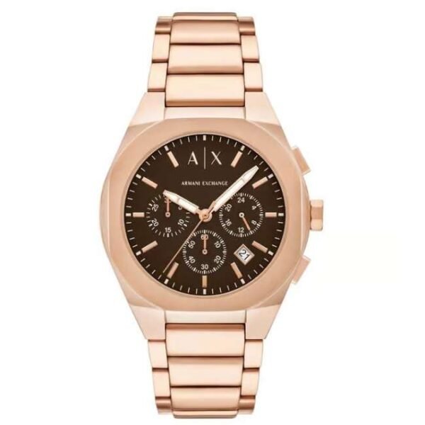 Armani Exchange Brown Men Quartz Watch AX4188