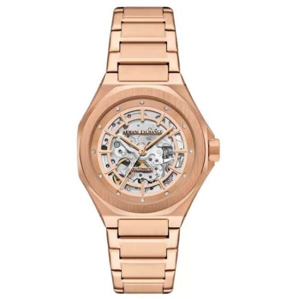 Armani Exchange Rose Gold Women Automatic Watch AX4619