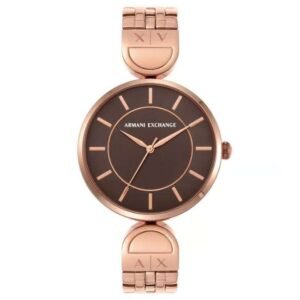 Armani Exchange Brown Women Quartz Watch AX5384
