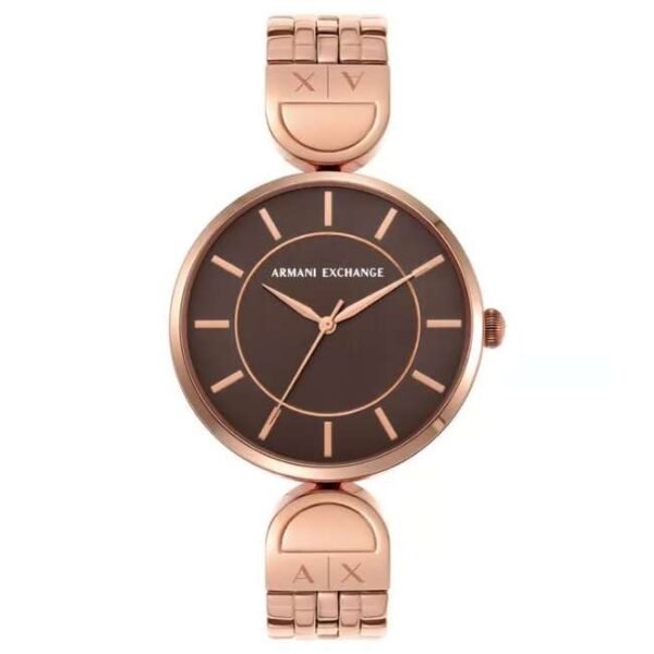 Armani Exchange Brown Women Quartz Watch AX5384