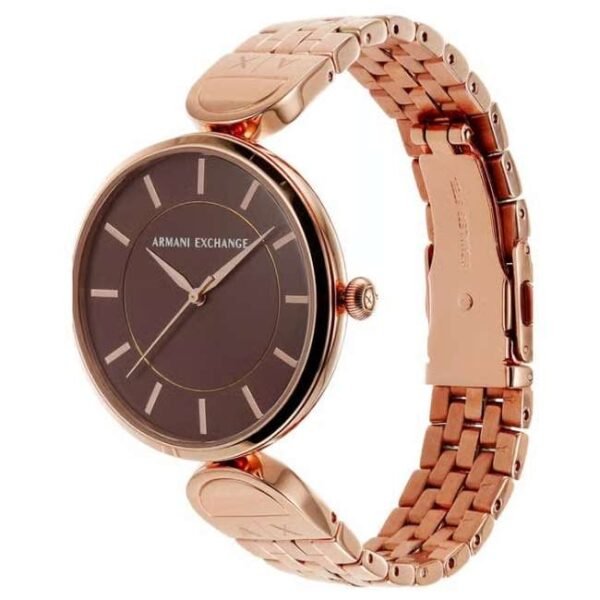 Armani Exchange Brown Women Quartz Watch AX5384