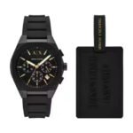 Armani Exchange Black Men Quartz Watch AX7165SET