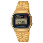 Casio Vintage Stainless Steel Gold Unisex Watch D162
