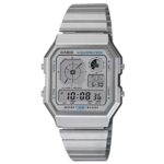 Casio Vintage Stainless Steel Silver Unisex Watch D389