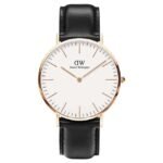 Daniel Wellington Black Leather Men Watch DW00100007
