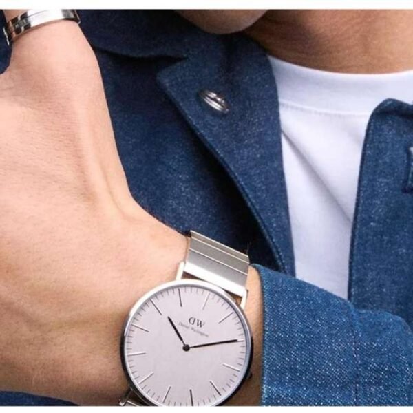 Daniel Wellington Silver Stainless Steel Men Watch DW00100775K