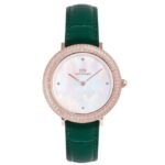 Daniel Wellington Green Leather Women Watch DW00100826K