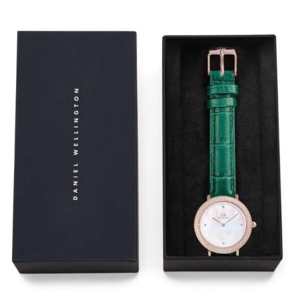 Daniel Wellington Green Leather Women Watch DW00100826K