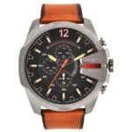 Diesel Leather Brown Men Watch DZ4343