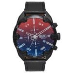 Diesel Leather Black Men Watch DZ4667