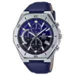 Casio Edifice Leather Blue Men Watch ED646
