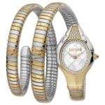 Just Cavalli Women Two Tone Silver & Gold Color Watch JC1L189M0075