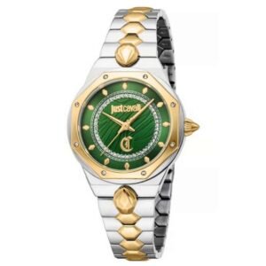 Just Cavalli Women Two Tone Silver & Gold Color Watch JC1L277M0055