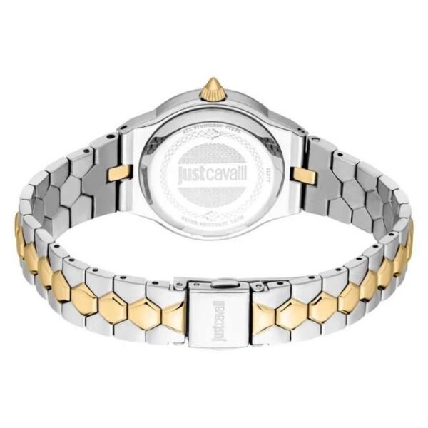 Just Cavalli Women Two Tone Silver & Gold Color Watch JC1L277M0055