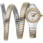 Just Cavalli Women Two Tone Silver & Gold Color Watch JC1L355M0055