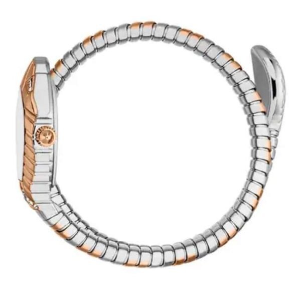 Just Cavalli Women Two Tone Silver & Rose Gold Color Watch JC1L356M0065
