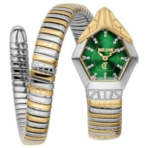Just Cavalli Women Two Tone Silver & Gold Color Watch JC1L358M0075