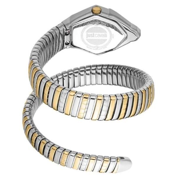 Just Cavalli Women Two Tone Silver & Gold Color Watch JC1L358M0075