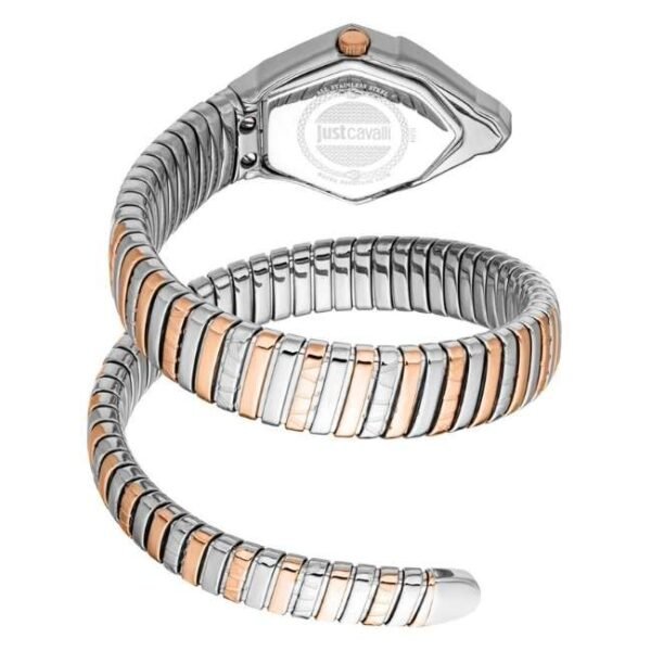 Just Cavalli Women Two Tone Silver & Rose Gold Color Watch JC1L358M0085