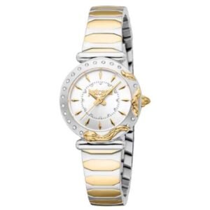 Just Cavalli Women Two Tone Silver & Gold Color Watch JC1L363M0065
