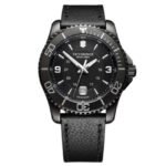 Victorinox Leather Black Watch 241787