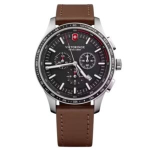 Victorinox Genuine Leather Black Watch 241826