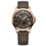 Victorinox Genuine Leather Grey Watch 241908