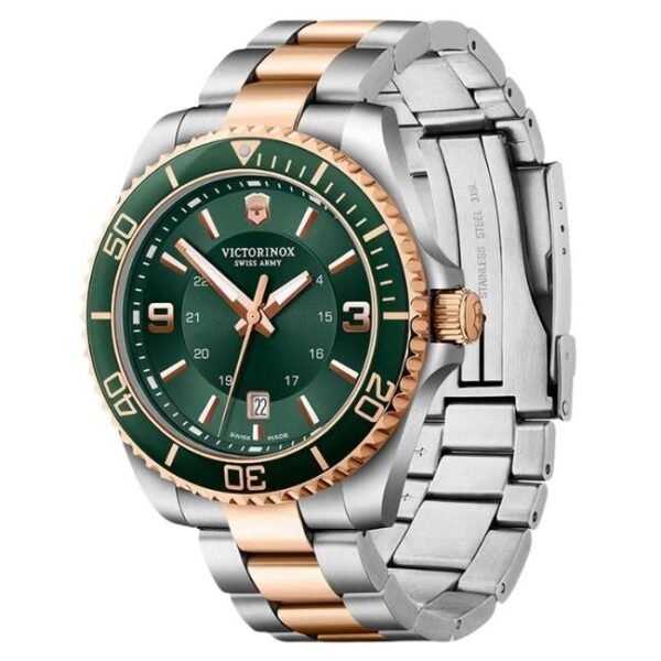 Victorinox Stainless Steel Green Watch 242008