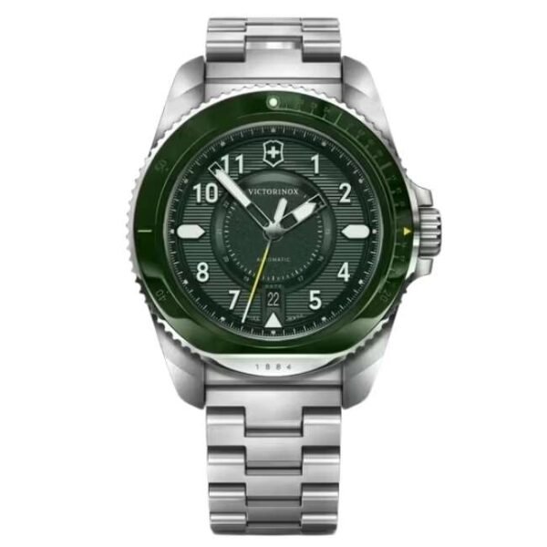 Victorinox Stainless Steel Green Watch 242015
