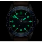 Victorinox Leather Blue Watch 242040