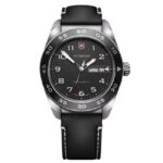 Victorinox Leather Black Watch 242041
