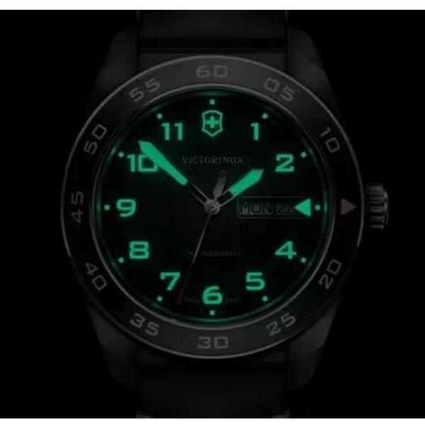 Victorinox Leather Black Watch 242041
