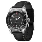 Victorinox Leather Black Watch 242044