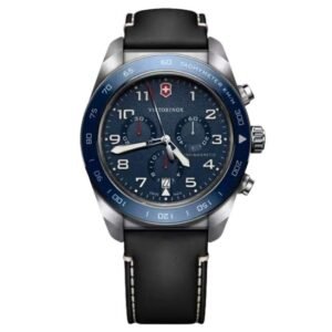 Victorinox Leather Blue Watch 242047