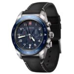 Victorinox Leather Blue Watch 242047