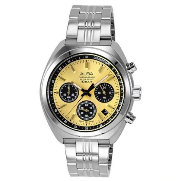 Alba Silver Stainless Steel Men Watch At3K01X1