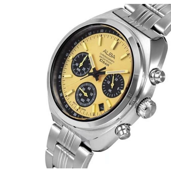 Alba Silver Stainless Steel Men Watch At3K01X1